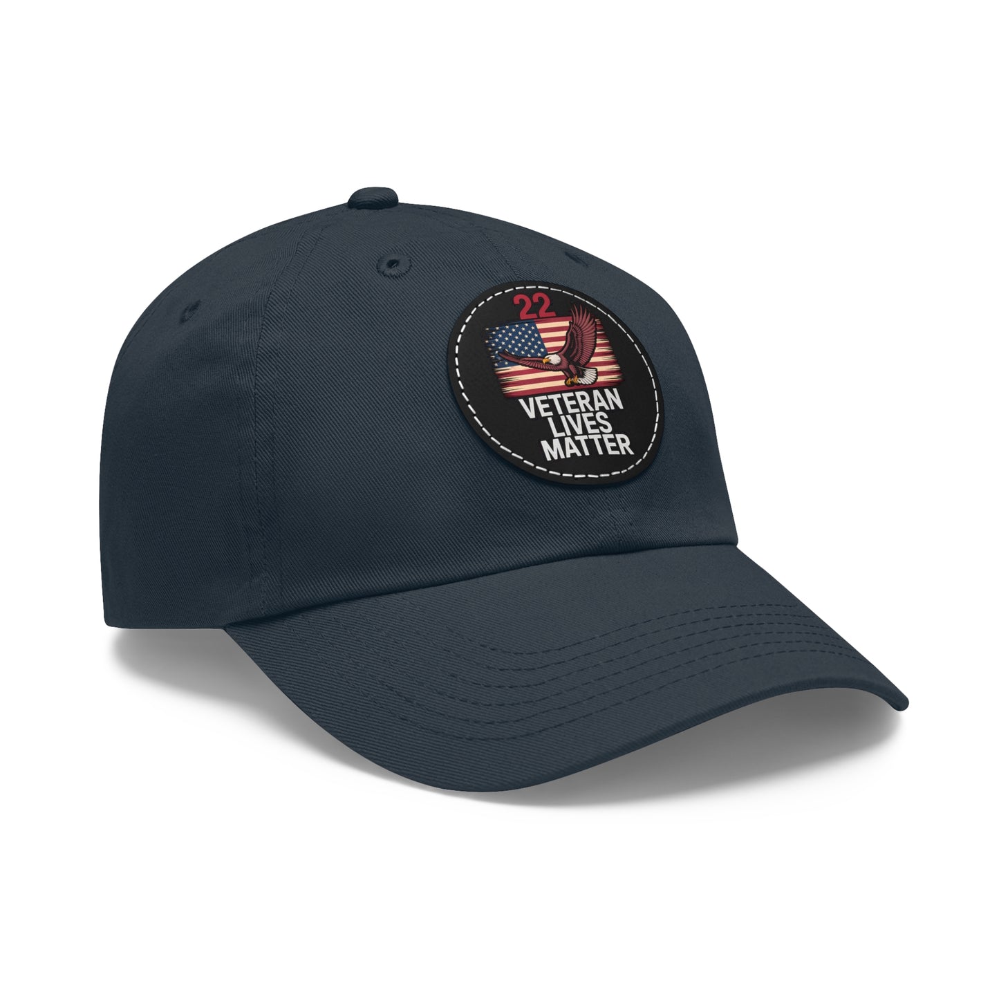 Veteran Lives Matter Hat with Leather Patch