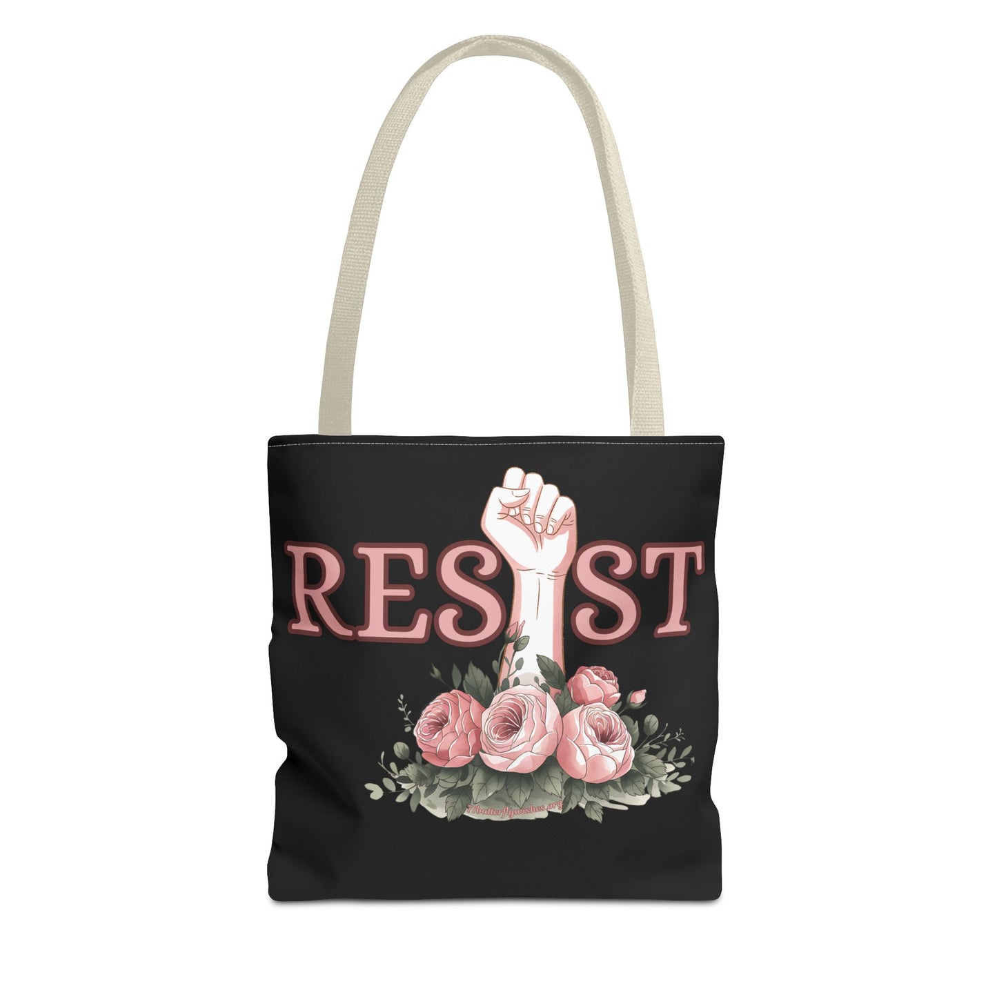 Empowerment Tote Bag - 'RESIST' Floral Design