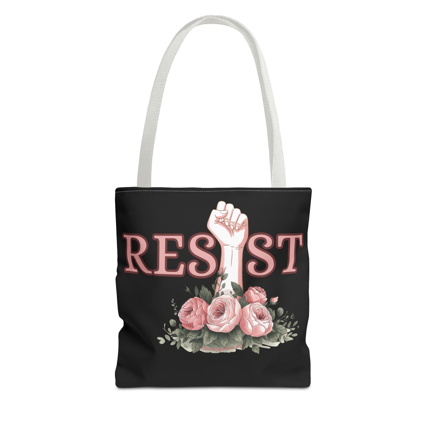 Empowerment Tote Bag - 'RESIST' Floral Design