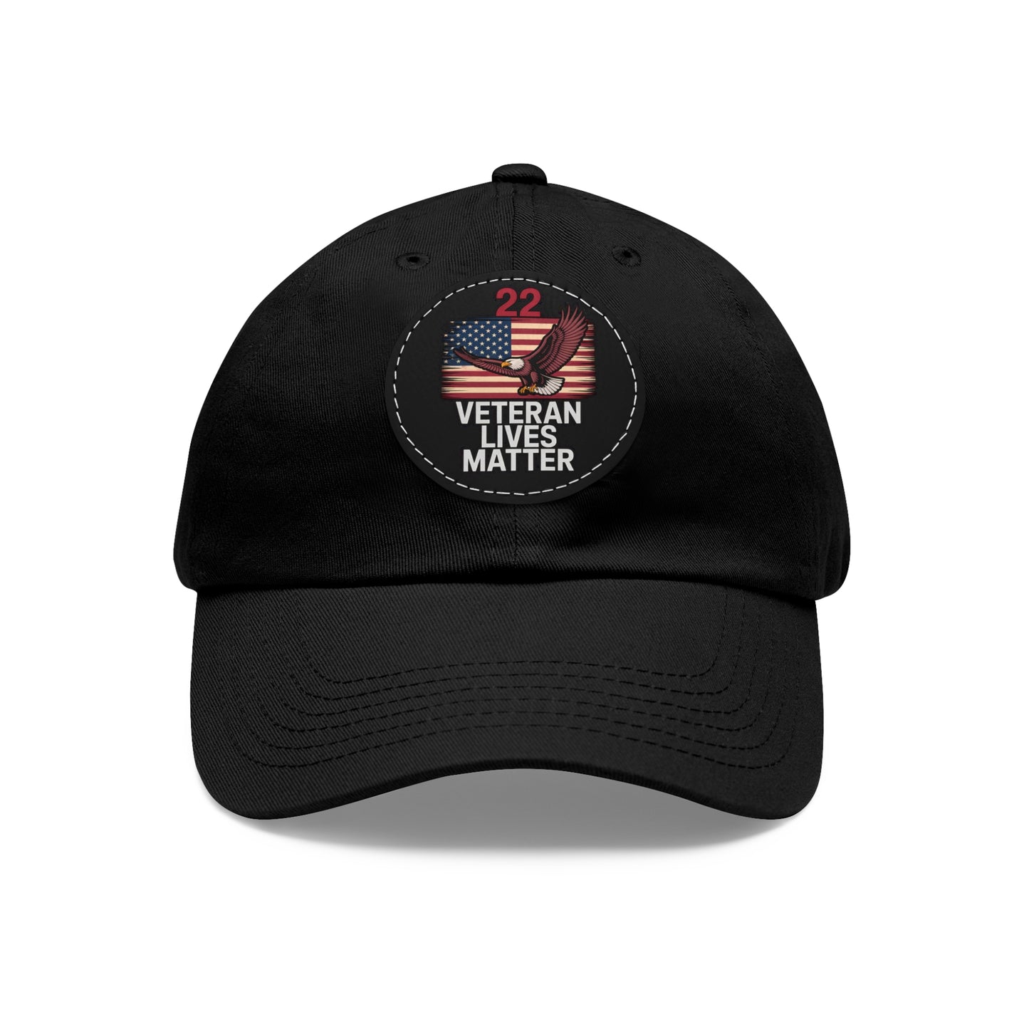 Veteran Lives Matter Hat with Leather Patch
