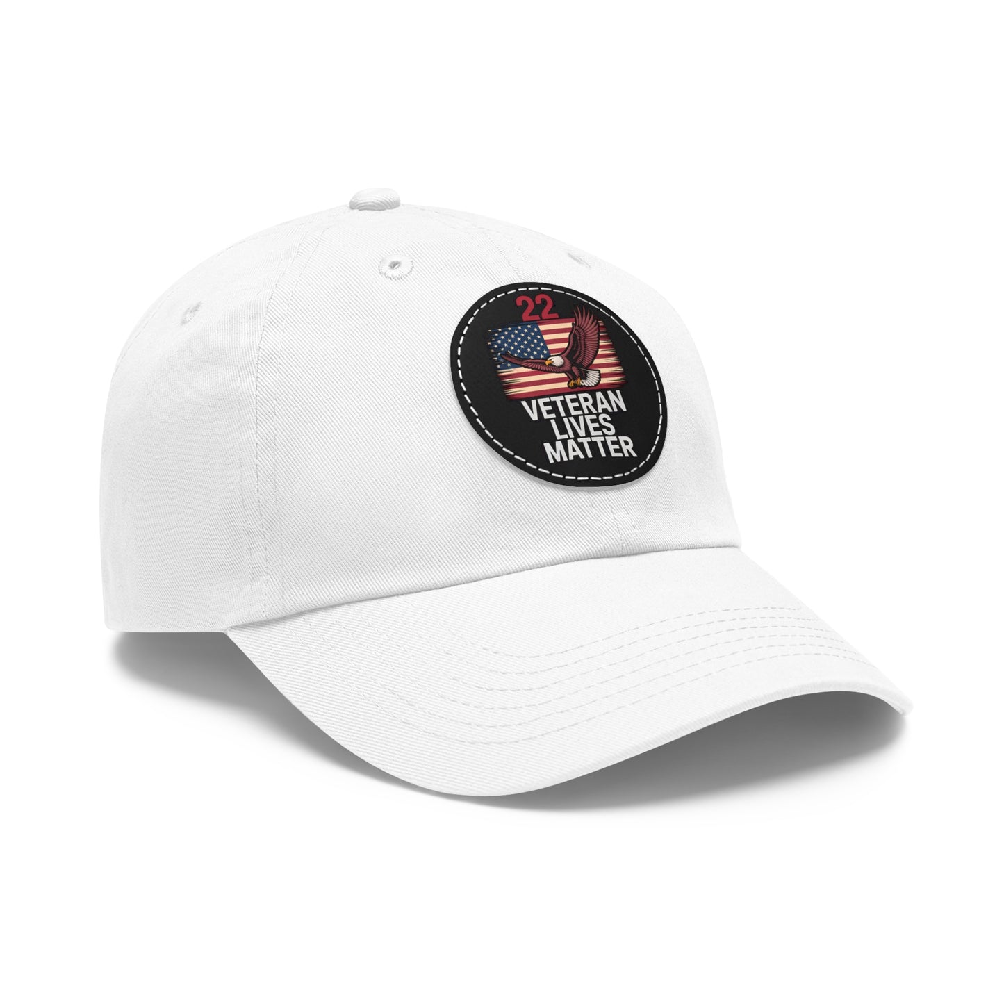 Veteran Lives Matter Hat with Leather Patch