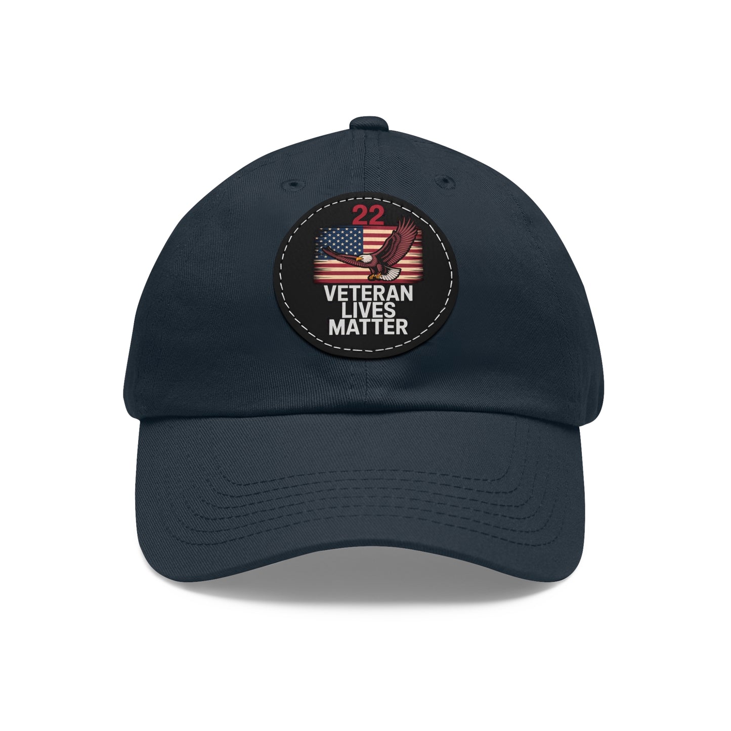 Veteran Lives Matter Hat with Leather Patch