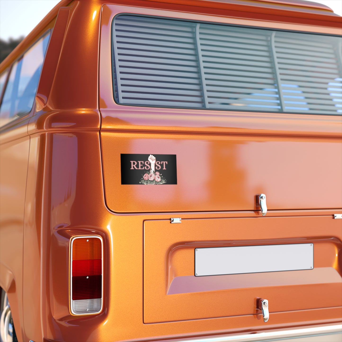 Resist Floral Bumper Sticker | Empowering Car Décor for Activists