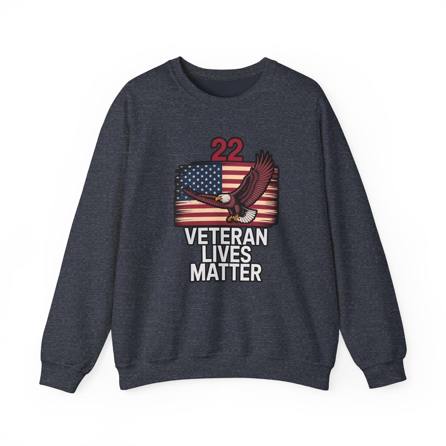 Veteran Lives Matter Crewneck Sweatshirt