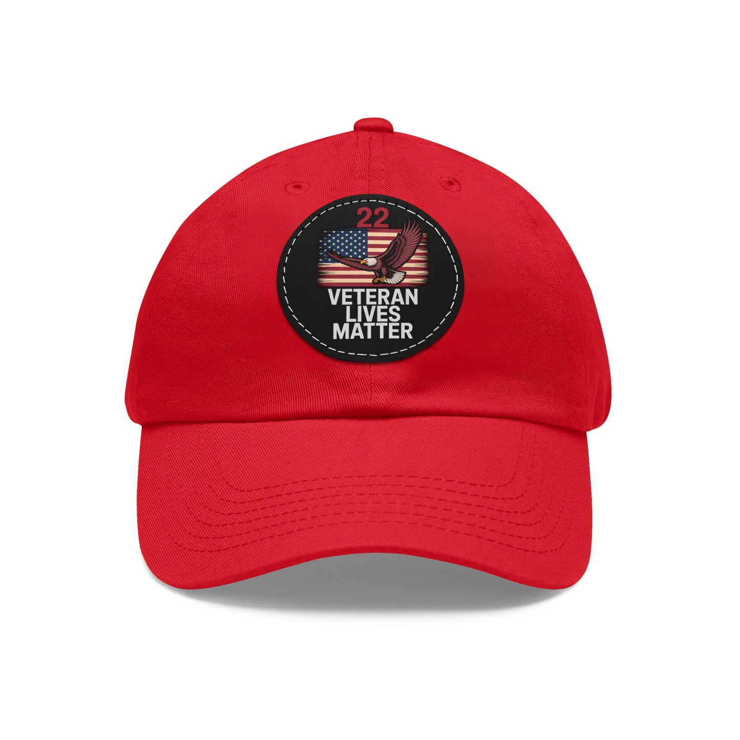 Veteran Lives Matter Hat with Leather Patch