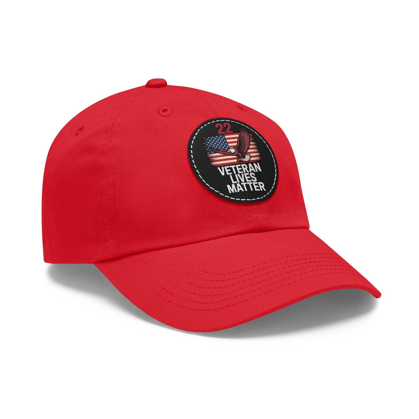 Veteran Lives Matter Hat with Leather Patch
