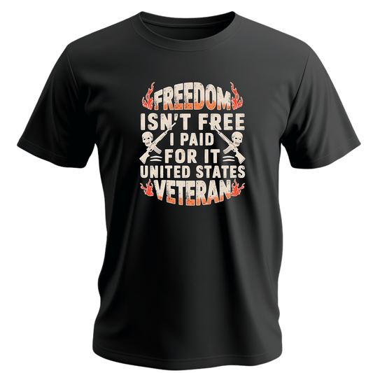 Veteran Freedom Tee - Patriotic Short Sleeve Shirt