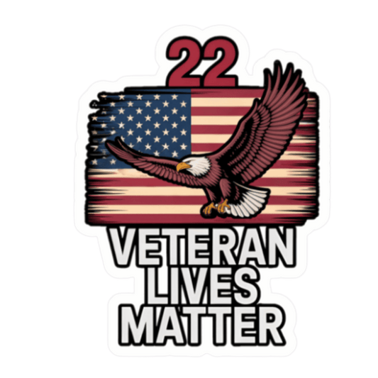Patriotic Veteran Lives Matter Vinyl Decals