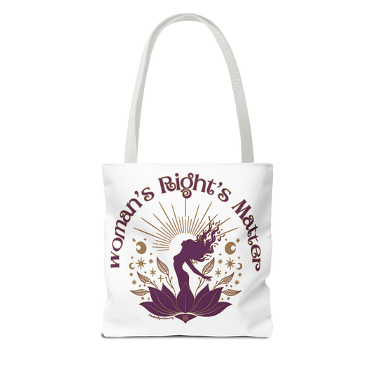 Empowering Tote Bag - Women's Rights Matter Design