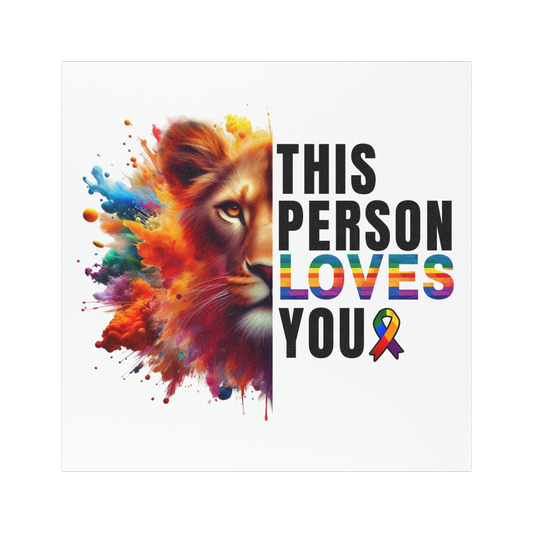 'This Person Loves You' Car Magnet
