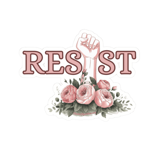 Floral Resist Kiss-Cut Stickers