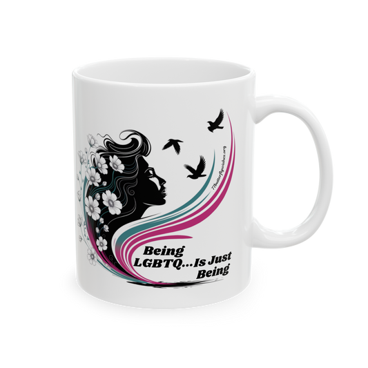 Inspirational Floral Ceramic Mug - Perfect Gift for Coffee Lovers