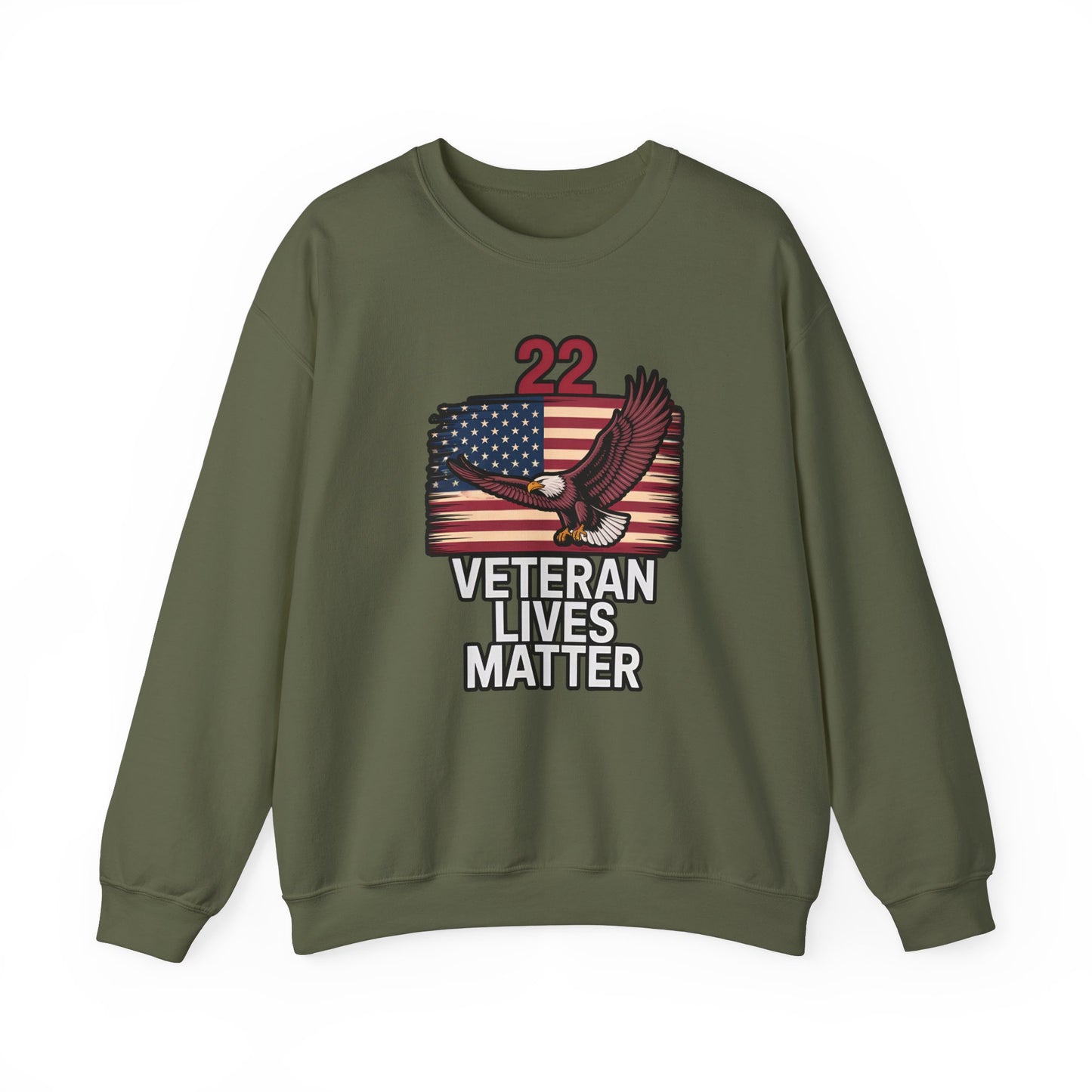 Veteran Lives Matter Crewneck Sweatshirt