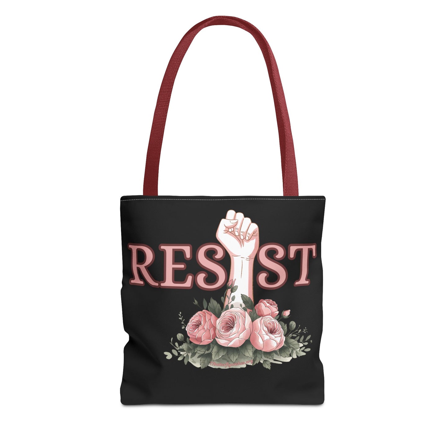 Empowerment Tote Bag - 'RESIST' Floral Design