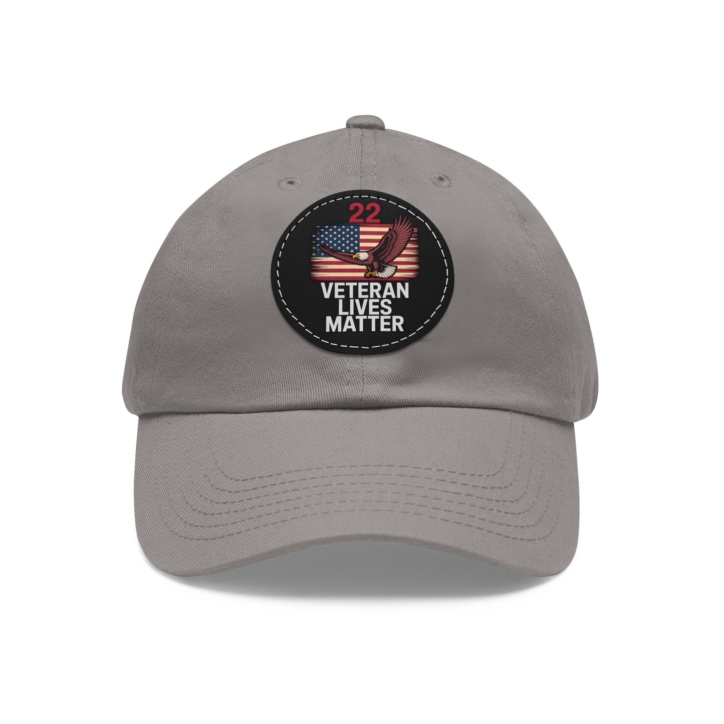 Veteran Lives Matter Hat with Leather Patch