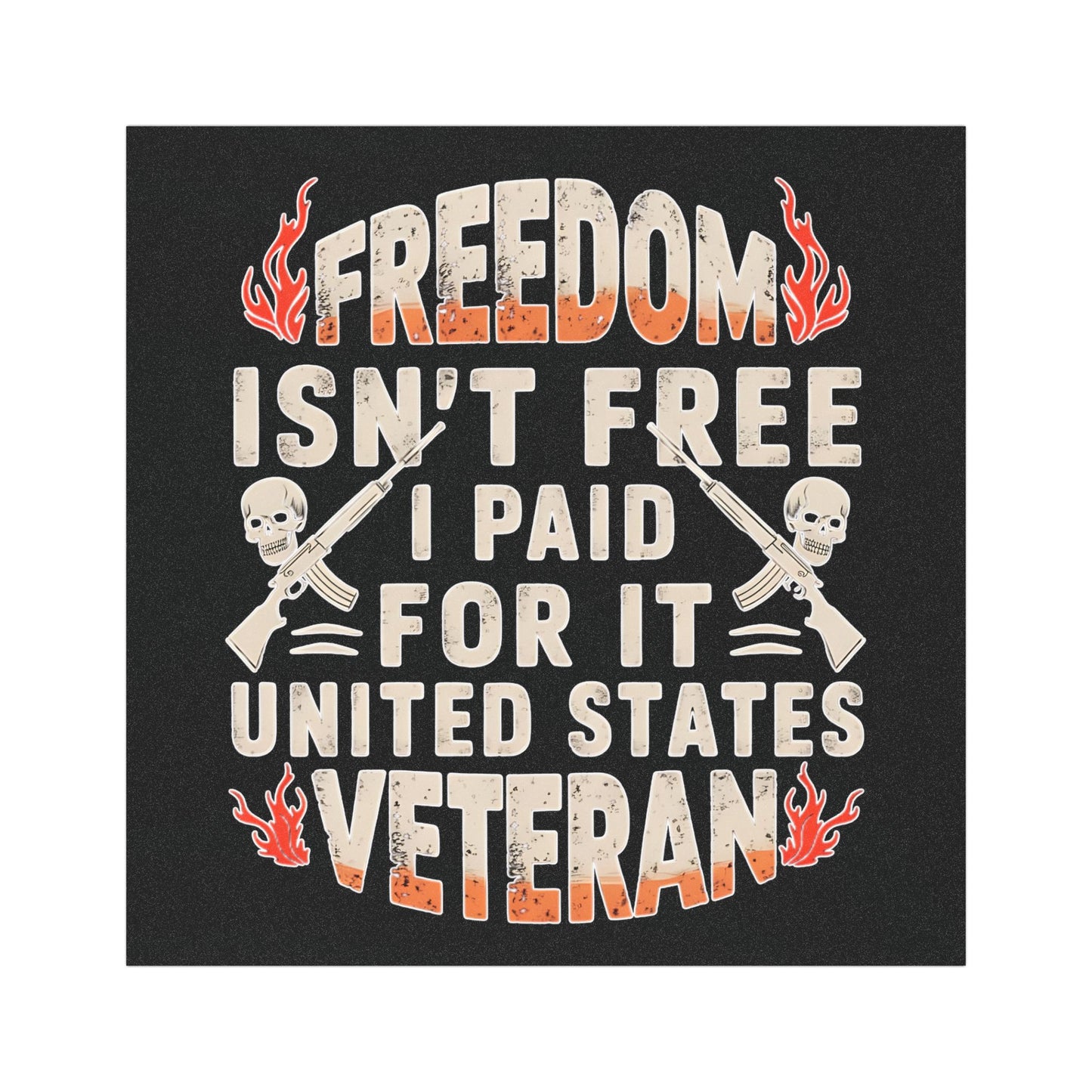 Patriotic Veteran Magnet - 'Freedom Isn't Free' Car Magnet for Veterans