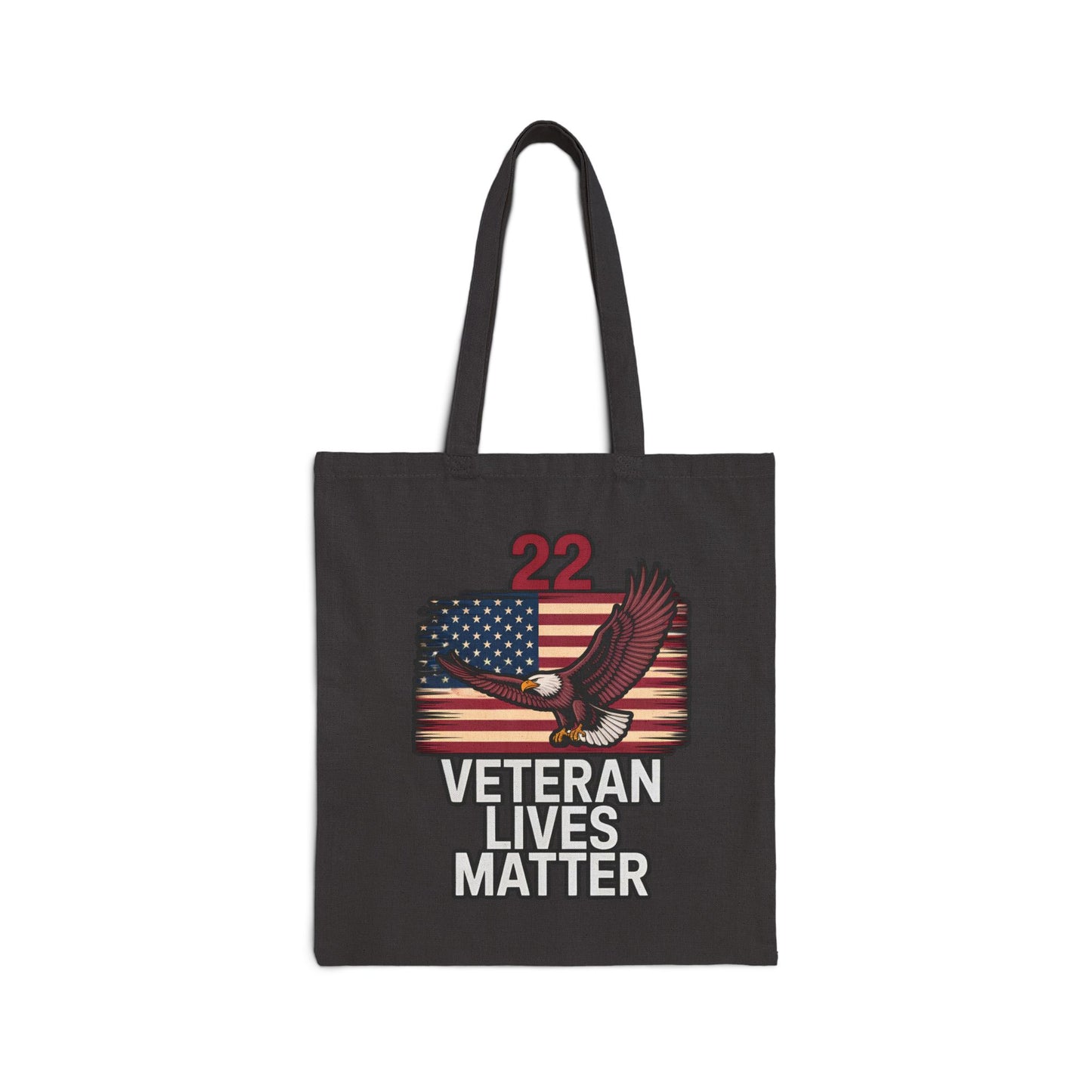 Veteran Lives Matter Cotton Canvas Tote Bag
