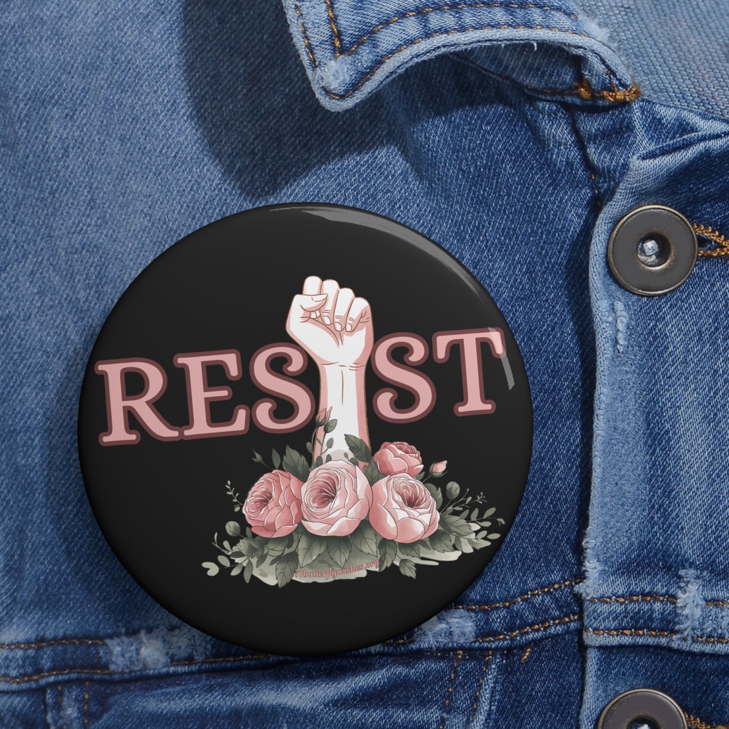 Floral Resist Pin