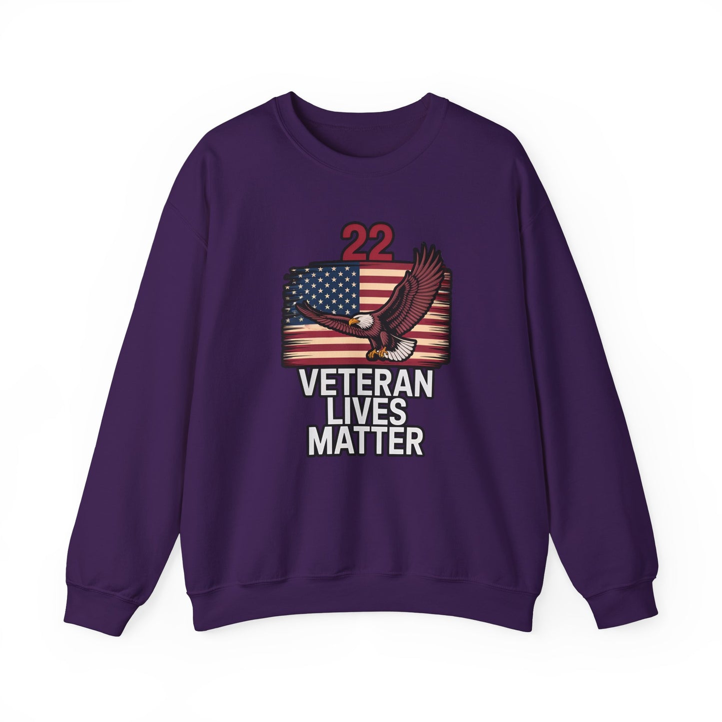 Veteran Lives Matter Crewneck Sweatshirt
