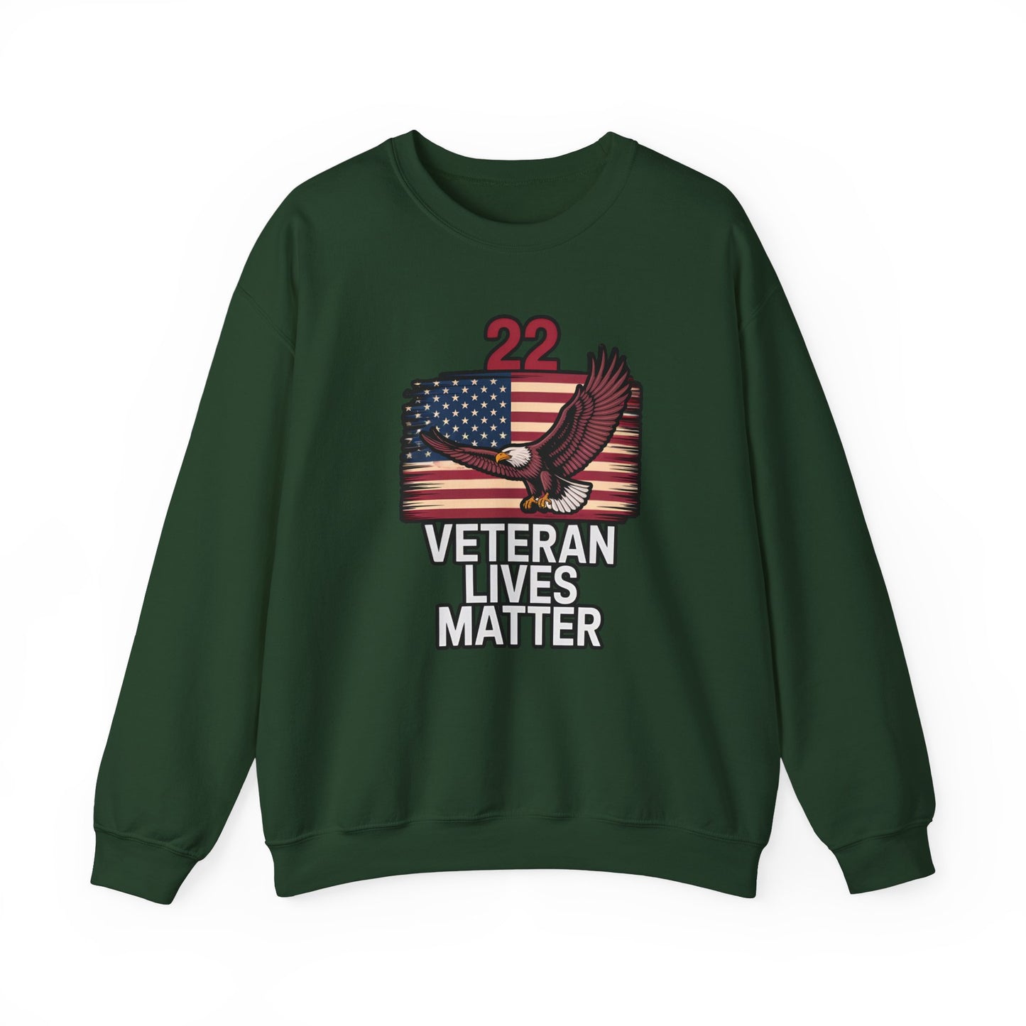 Veteran Lives Matter Crewneck Sweatshirt