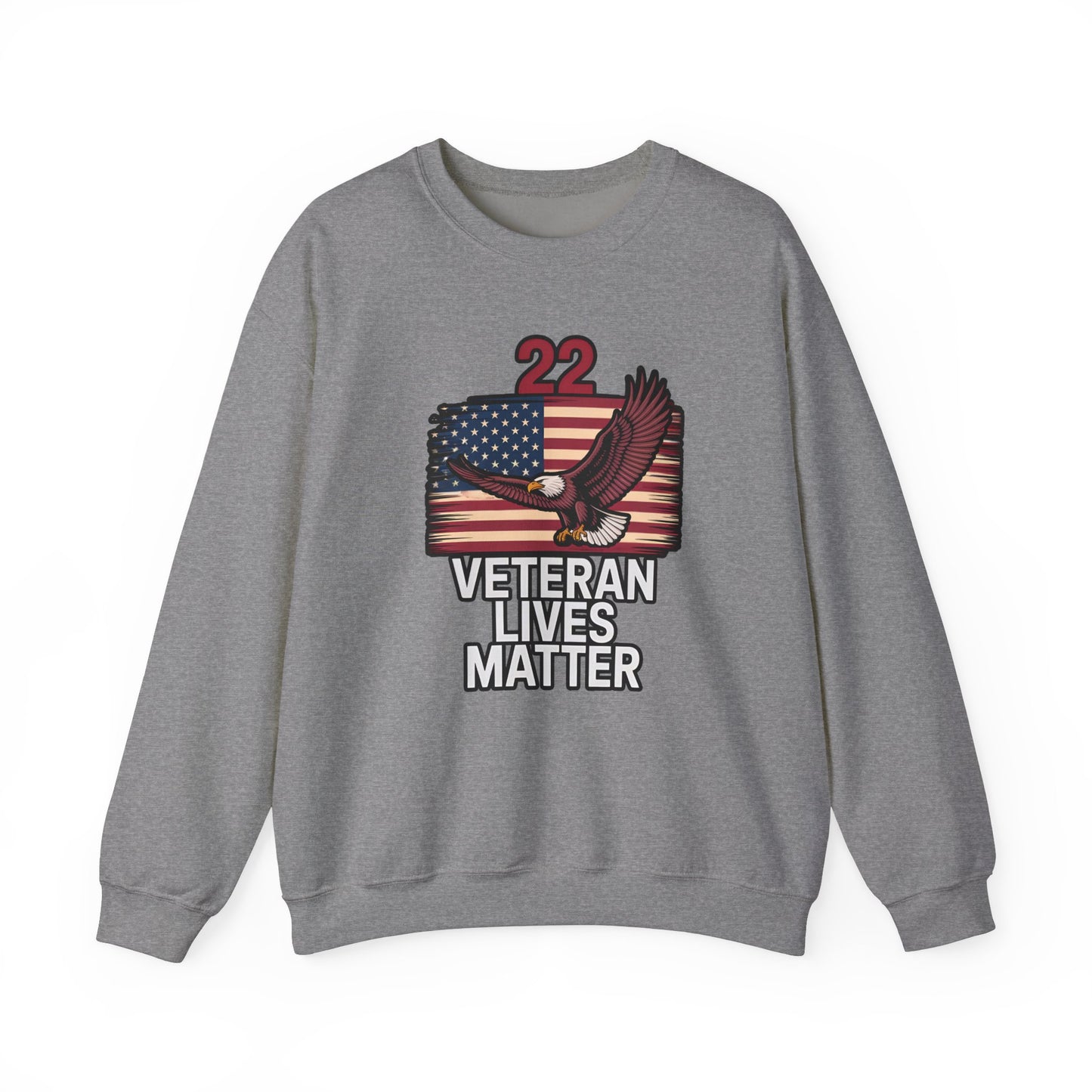 Veteran Lives Matter Crewneck Sweatshirt