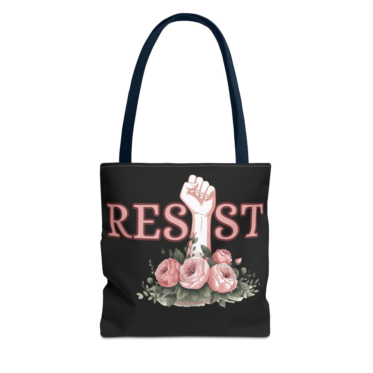 Empowerment Tote Bag - 'RESIST' Floral Design