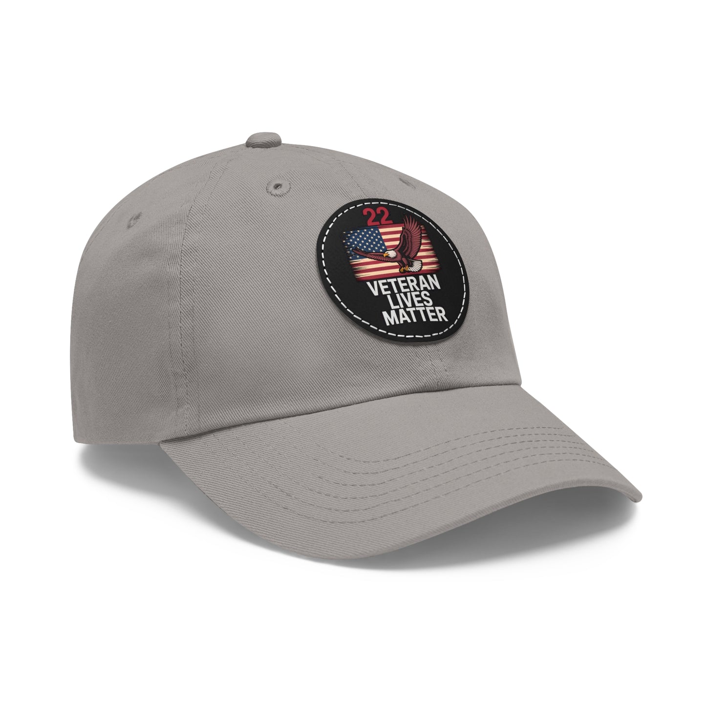 Veteran Lives Matter Hat with Leather Patch