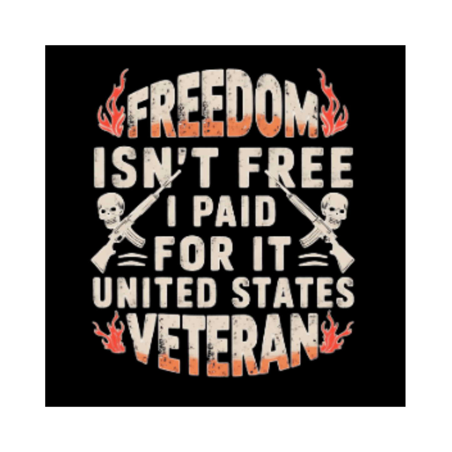Patriotic Veteran Magnet - 'Freedom Isn't Free' Car Magnet for Veterans