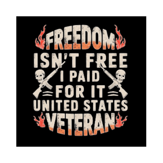 Patriotic Veteran Magnet - 'Freedom Isn't Free' Car Magnet for Veterans