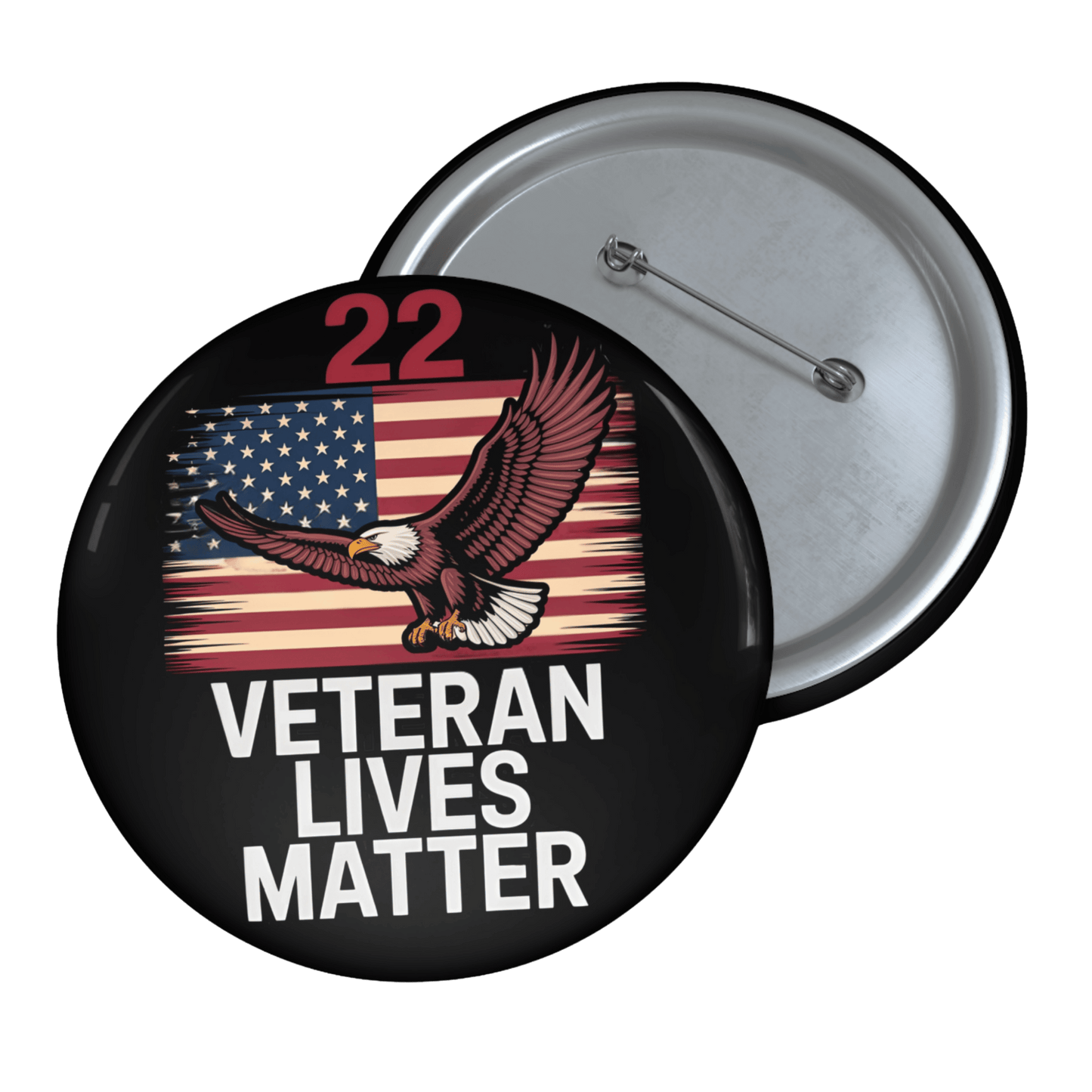 Veteran Lives Matter Pin Button